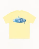 Stussy Wave Oval Tee Lemon