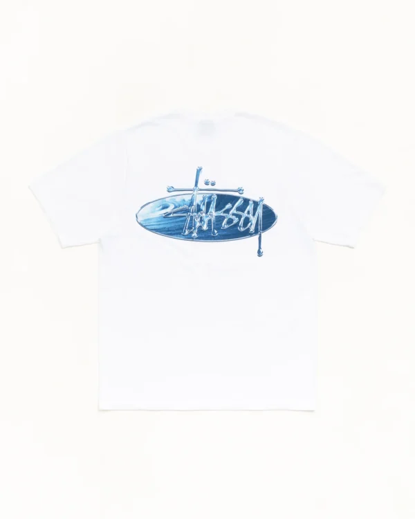 Stussy Wave Oval Tee White