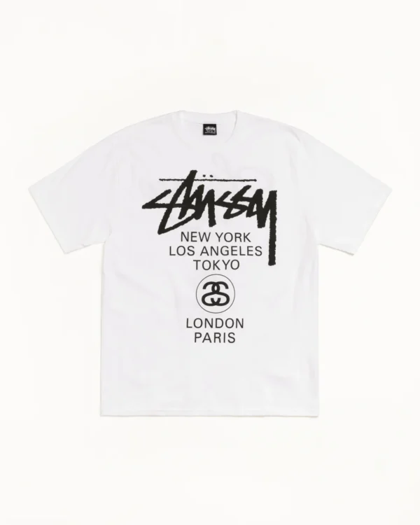 Stussy World Tour Tee White