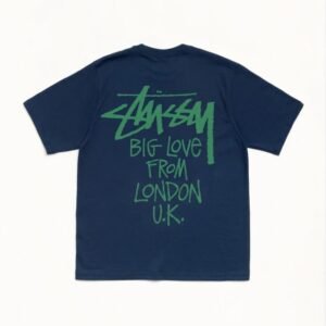 Stussy London T Shirt Navy