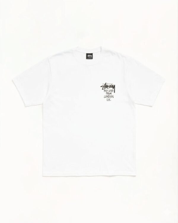 Stussy London T Shirt White Front