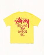 Stussy London T Shirt Yellow