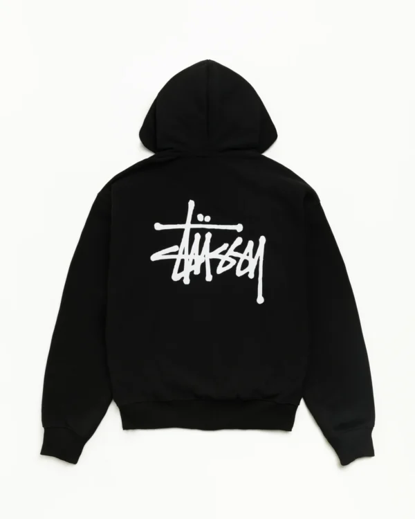 Basic Stussy Zip up Hoodie Back