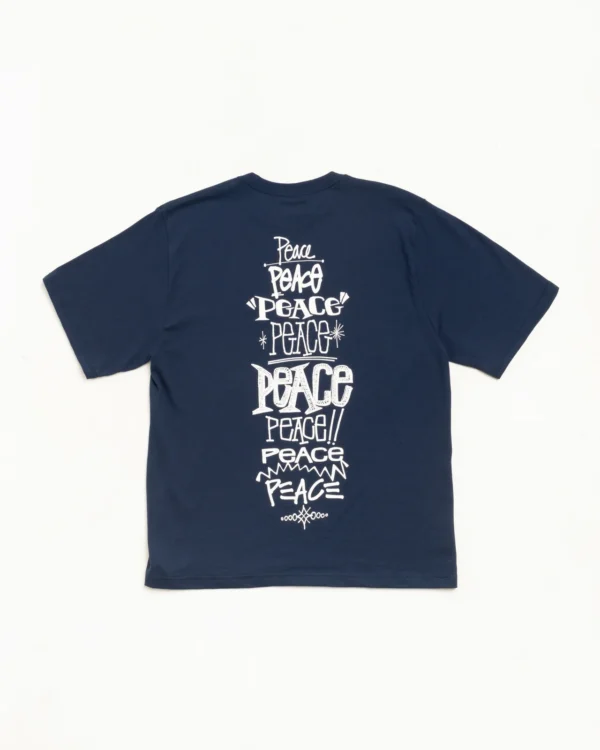 Peace Increased Stussy Tee Navy