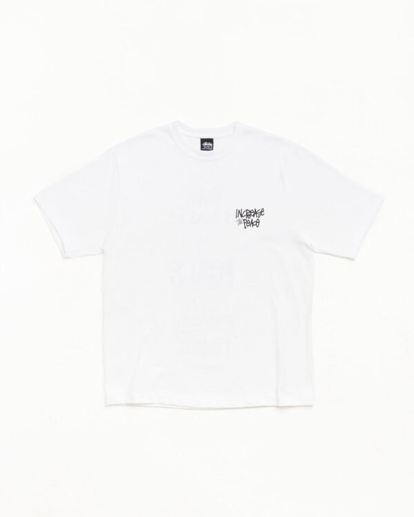 Peace Increased Stussy Tee White Front