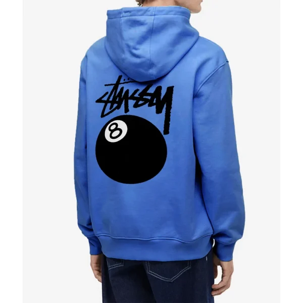 Stussy 8 Ball Hoodie Royal Blue Back