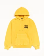 Stussy Dice Hoodie yellow front