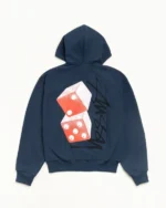 Stussy Tall Dice Zip Hoodie Navy